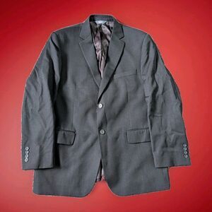 Pronto Uomo Platinum Blazer Jacket Size 44R Black Men's Suit Coat Wool